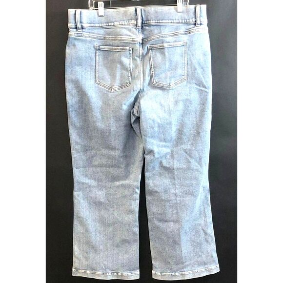 SPANX Flare in Retro Light Blue Denim Pull-on Stretch Jeans - Size XXL - Picture 2 of 3
